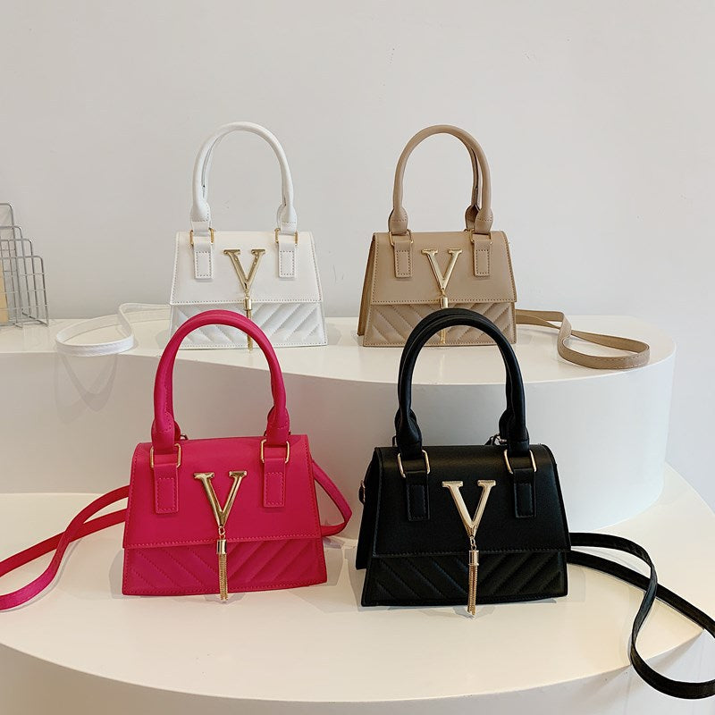 New Korean Style Casual Cool Portable Small Square Bag Fashion Simple Retro Fashion Trendy One-Shoulder Messenger Bag