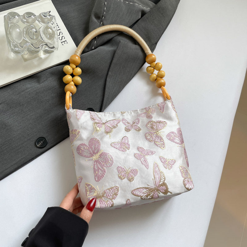 New Chinese Style Minority All-Match Underarm Bag Tote Bag for Women Summer New Good-looking Artistic Embroidered Shoulder Bag