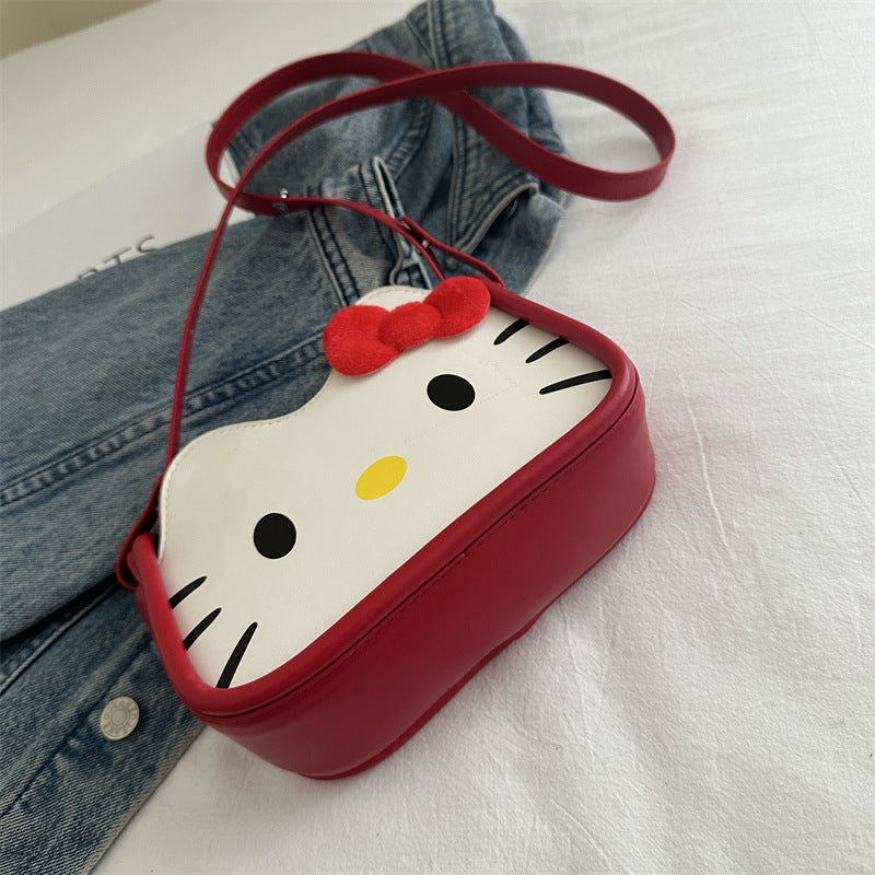 Cute Kitty Handbags Women's New Fashion Personality Shoulder Bag Trendy Crossbody Bag