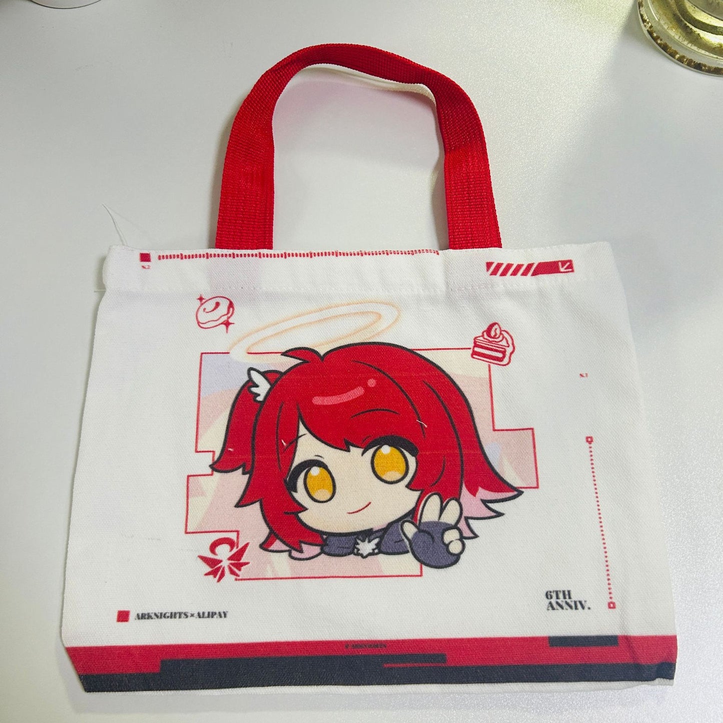 Striped Canvas Tote Bag with Custom Embroidery for Daily Use and Commuting