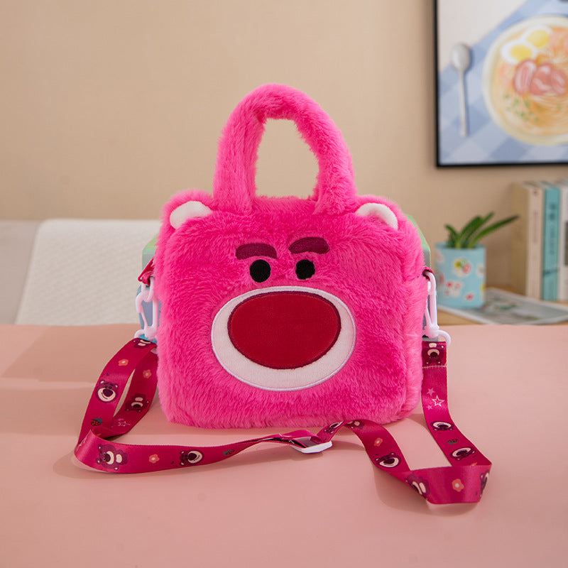 New Cartoon Cute SpongeBob Doll Crossbody Bag Cinnamoroll Babycinnamoroll Girl Plush Toy Bag