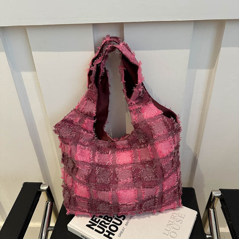 Tote Bag Women's New Western Style Fashion Individual Casual Beautiful Shoulder Crossbody Underarm Bag