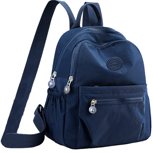 Fashionable Nylon Backpack for Women, Large Capacity with Multiple Pockets and Durable Design for Daily Use