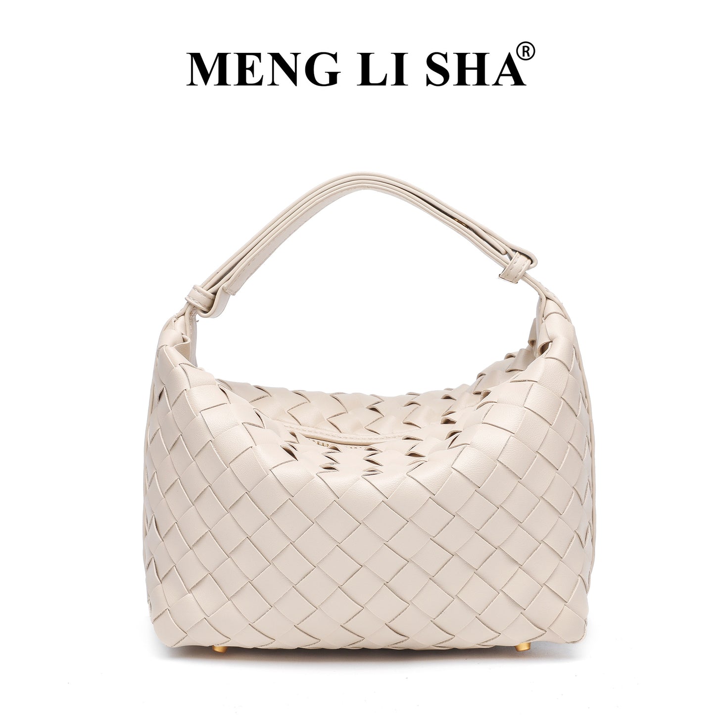 European and American New Suede Advanced Texture Woven Portable Lunch Bag Women's Fashion Simple Shoulder Crossbody Lunch Box Bag