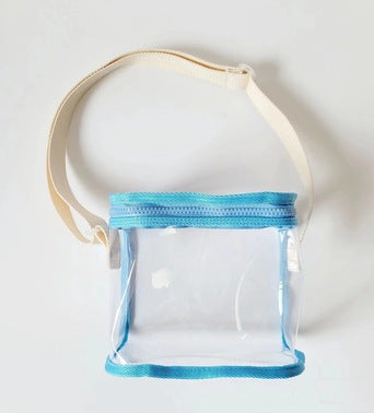Cute Transparent Kids Shoulder Bag for Swimming, Snacks, Toys & Daily Use - Waterproof PVC Design