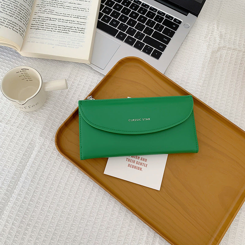 Elegant Long Wallet for Women with High Capacity, PU Leather Design, Anti-Theft & Lightweight, Perfect for Daily Use