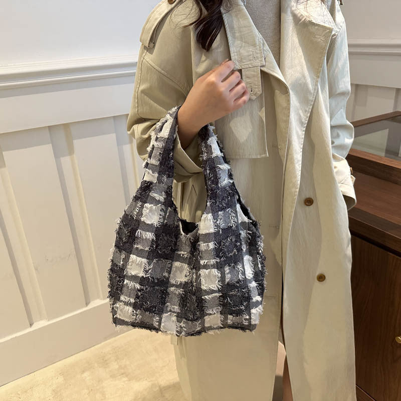 Tote Bag Women's New Western Style Fashion Individual Casual Beautiful Shoulder Crossbody Underarm Bag