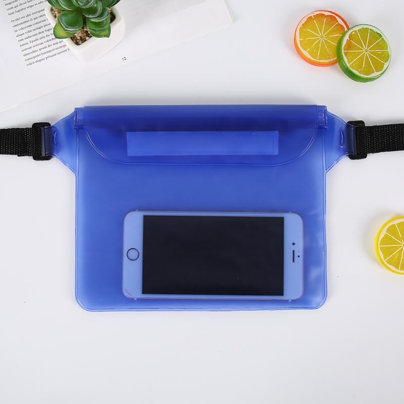 Waterproof PVC Waist Phone Bag for Outdoor Activities, Swimming, Hiking, and Beach Use