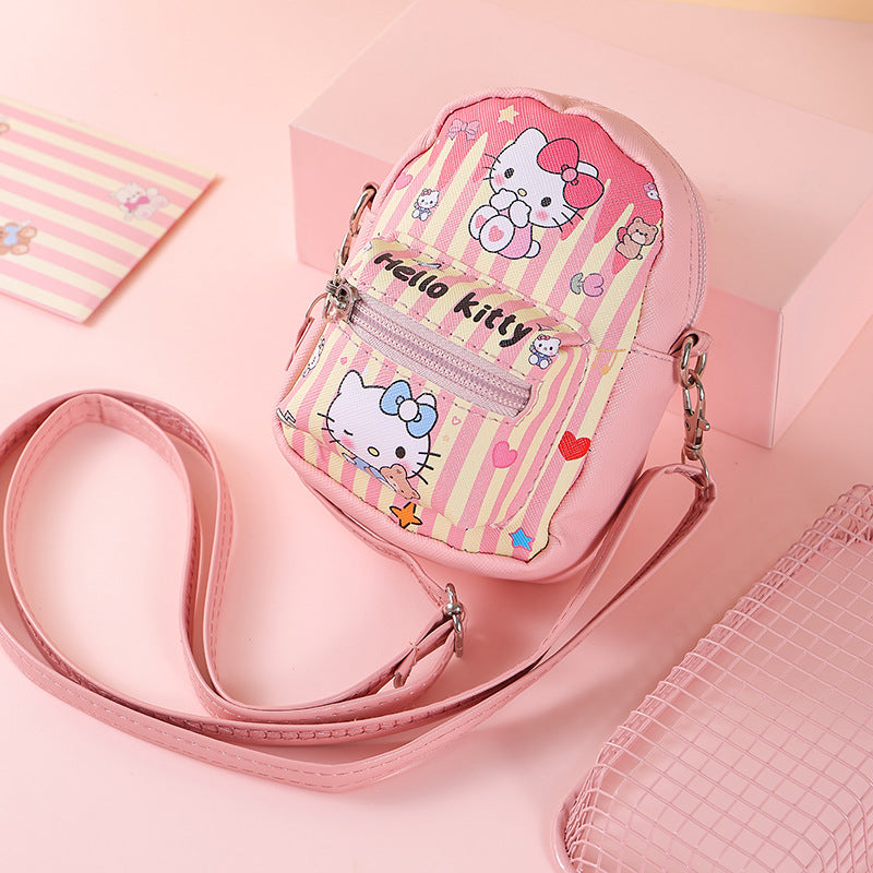 Coin Purse Ins Style Cute Girl Heart Student Minimalist Creative Zipper Small Bag Carry-on One-Shoulder Crossboby Bag