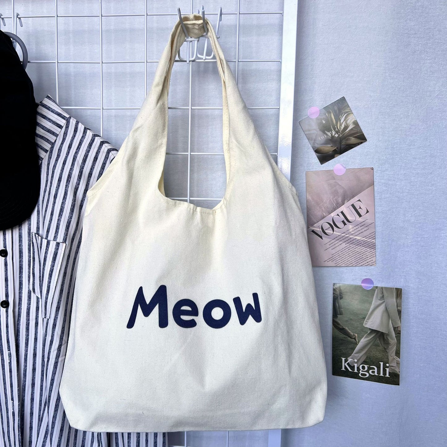 Cute Puppy Printed Canvas Tote Women's Shoulder Bag UV Commuter's All-Matching Large Capacity Bag