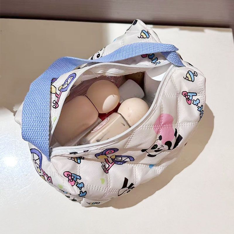 Women's Storage Bag Cute Cartoon Printing Large Capacity Cosmetic Bag Travel Daily Storage and Carrying Practical