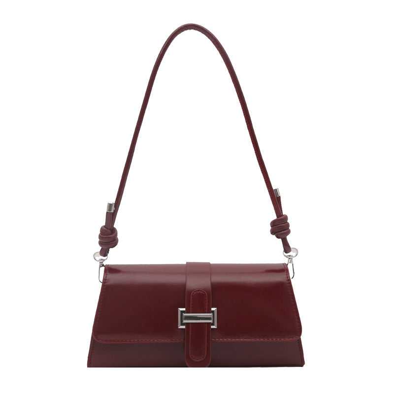 Elegant French-style Mini Tote Bag 2025 New Trendy Crossbody Shoulder Bag with Chic Buckle Design for Daily Wear