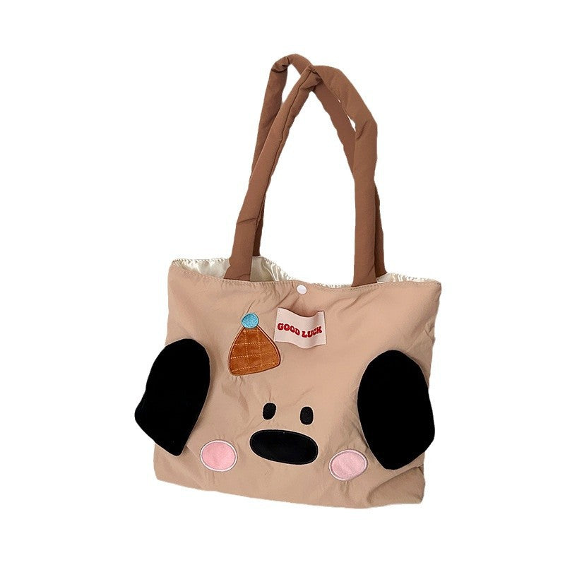 Fashion Shoulder Bag Female Commuter Travel Large Capacity Totes Student Embroidery Tote Bag