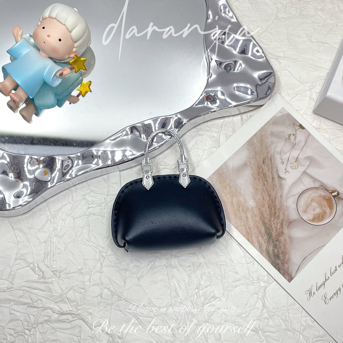 New Mini Small Bag Exquisite Handbag Pendant High-Grade Chain Little Shell Bag Keychain Exquisite Small Bag Ornaments