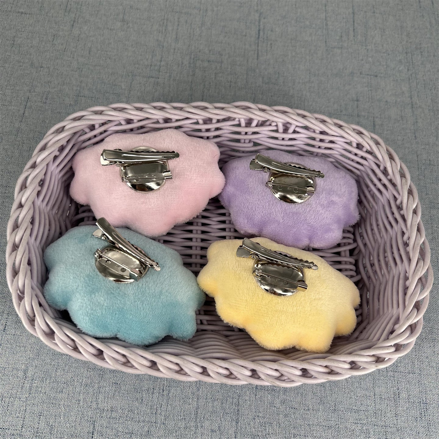 Cute Plush Shell Brooch Decorative Pin for Clothes and Accessories, Handmade Cartoon Style Home Decoration Gift