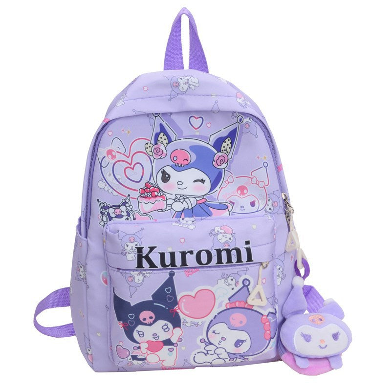 Fashion Children's Bags Cartoon Kindergarten Backpack Hello Kitty Cute Girl Portable All-Match Schoolbag