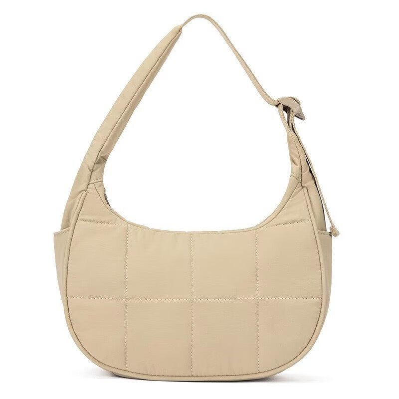 Nylon Shoulder Handbag Women's New Cotton Clothing down Underarm Bag Diamond Crossbody Bag