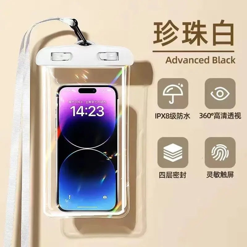 iPhone Waterproof Case with Touch Screen, IPX8 Rating for Swimming, Diving, Beach, and Outdoor Activities