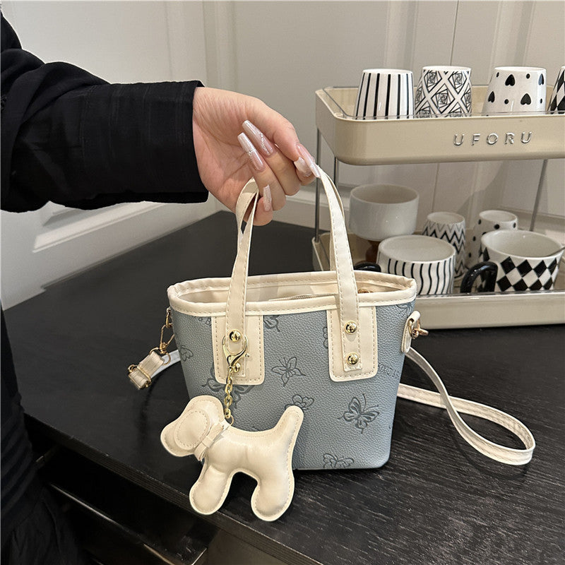Summer Fashion Small Handbags Women's New Temperament Leisure Crossbody All-Matching Bucket Bag