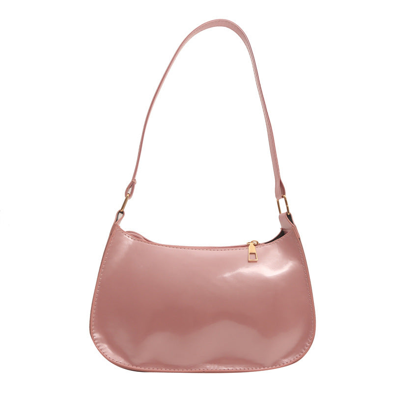 Popular Fashion Korean Style Shoulder Bag Women's Spring New All-Match Solid Color Gentle Small Square Bag