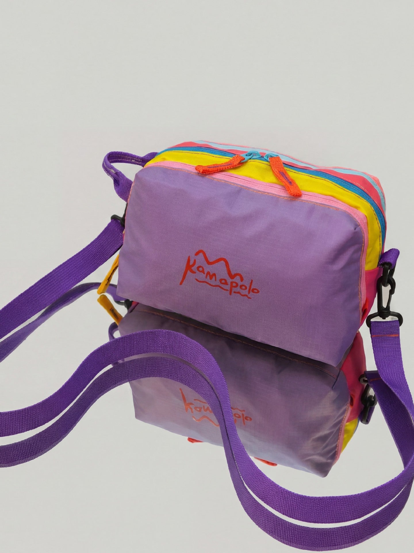 New Dopamine Color Matching Cosmetic Bag Multi-Zipper Design Portable Travel Toiletry Bag Unisex Fashion Practical