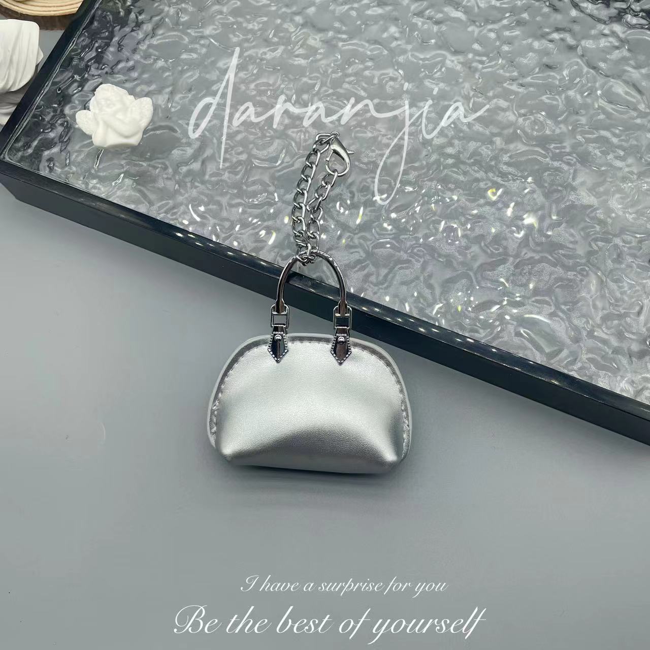 New Mini Small Bag Exquisite Handbag Pendant High-Grade Chain Little Shell Bag Keychain Exquisite Small Bag Ornaments