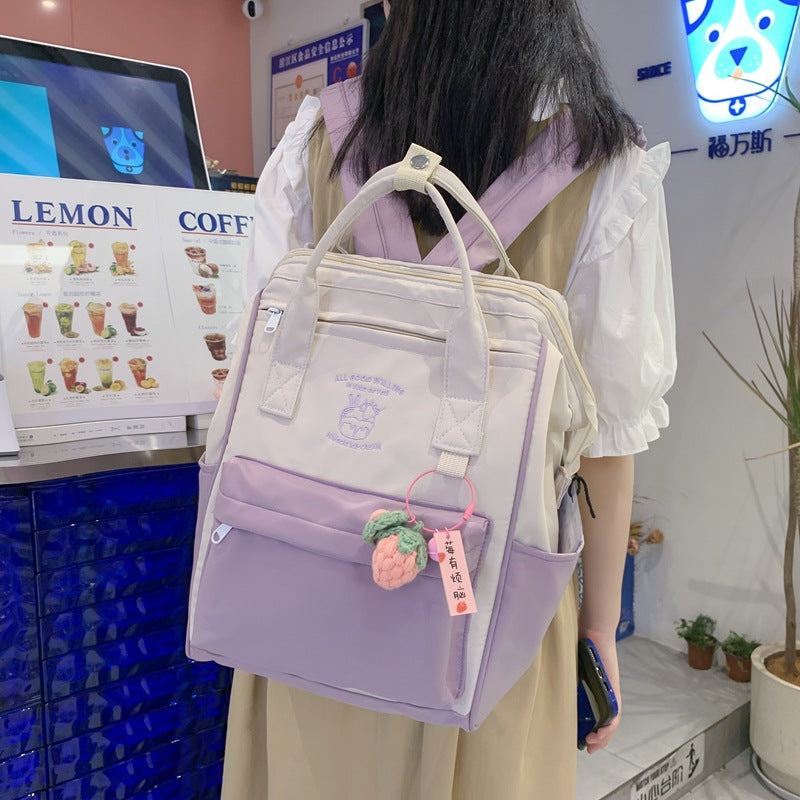 Mori Style Partysu Backpack Women's Cute Schoolbag Waterproof and Hard-Wearing Everyday Joker Student Backpack