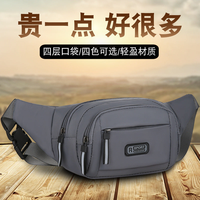 Fashion Sports Outdoor Multi-Functional Waist Bag Men's Large Capacity Construction Site Work Mobile Phone Bag