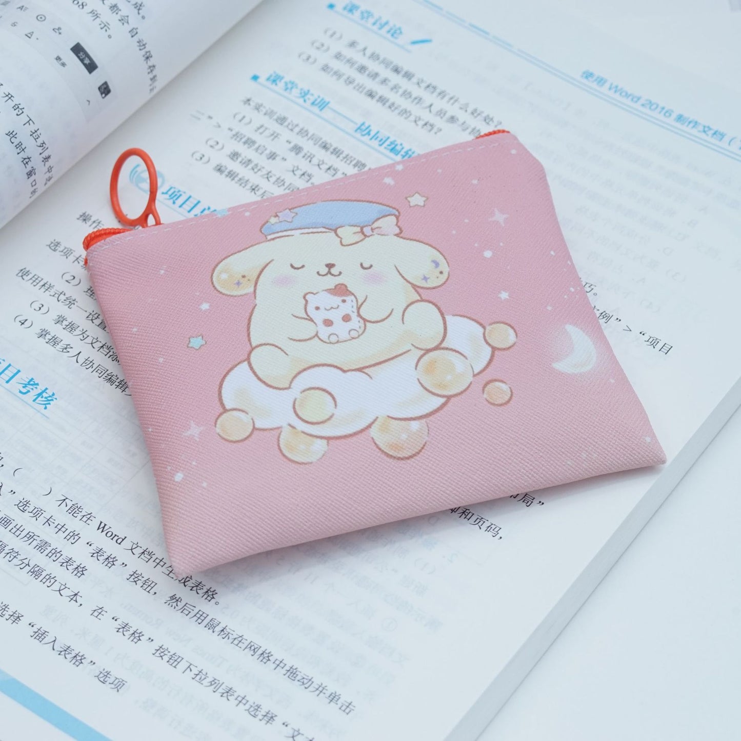Cute My Melody Mini Wallet for Kids and Students with Drawstring Design and Cartoon Print