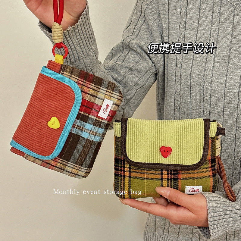 Student Portable Portable Small Cute Sanitary Napkin Bag Female out Large Capacity Aunt Towel Storage Bag