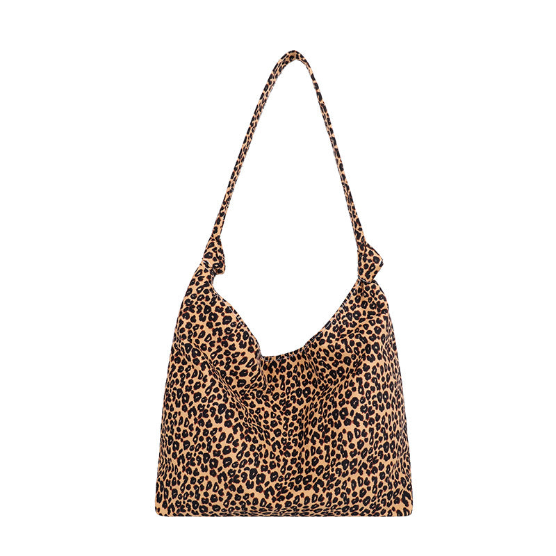 Crossbody Bag Women's Leopard Print Little Bunny Modern Cloth Bag Simple Casual Shoulder Bag