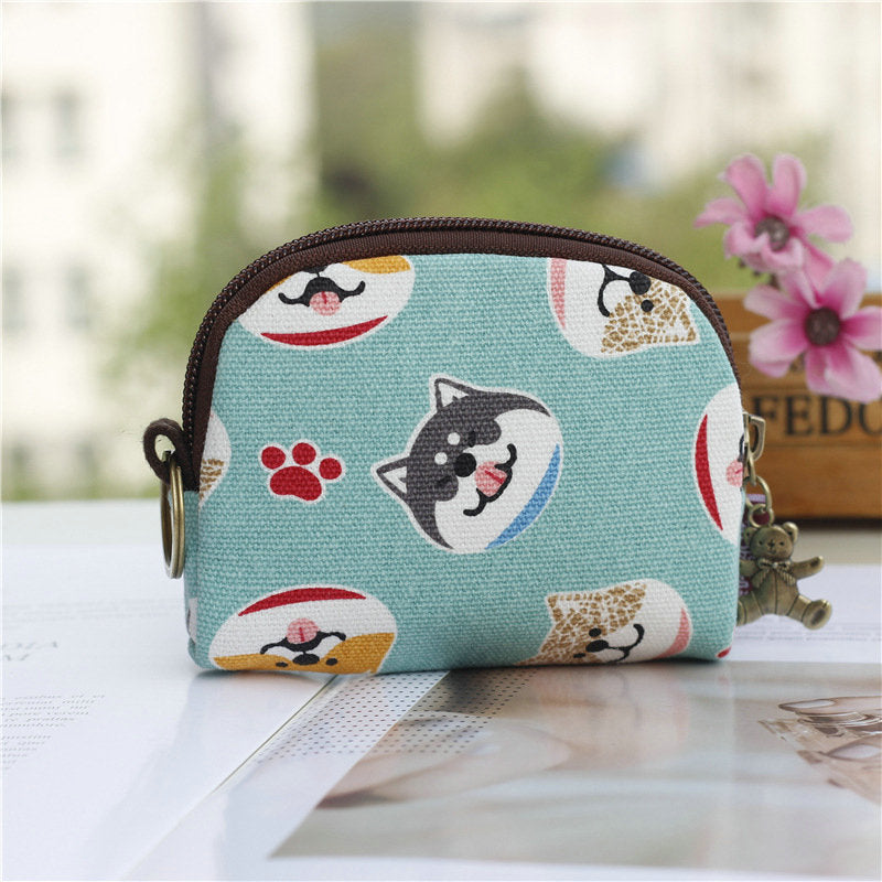 New Coin Purse Shell Small Cloth Bag Cute Girl Small Wallet Japanese Small Bag Coin Storage Bag