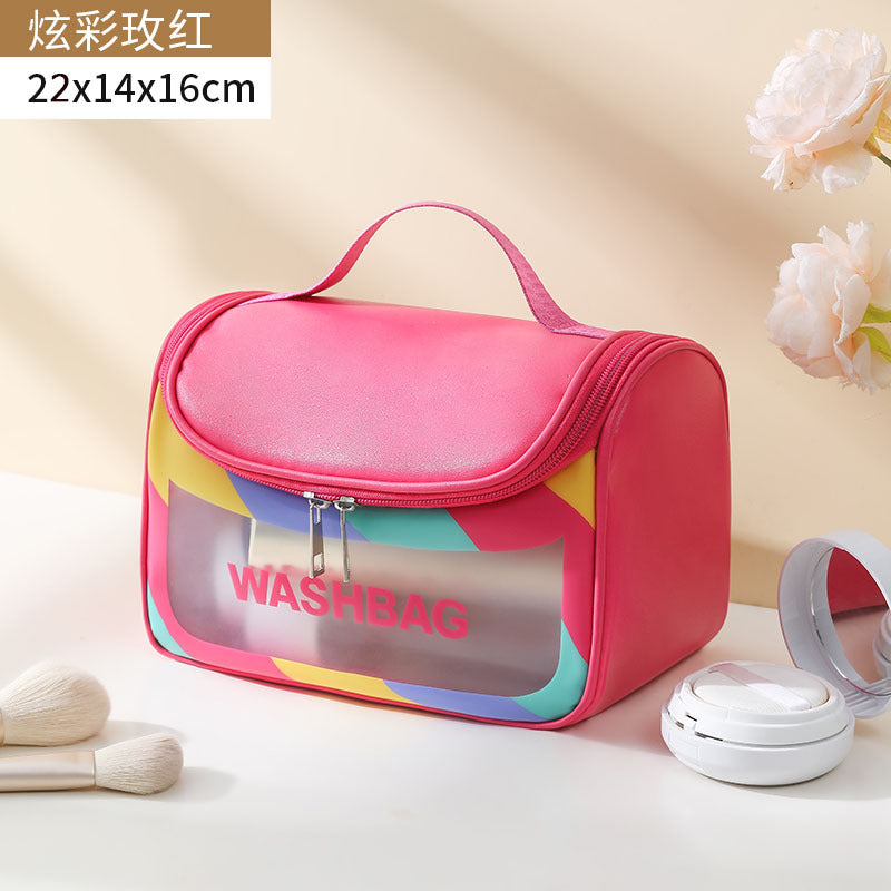 Portable Portable Large Capacity Waterproof Women's Cosmetic Bag Travel Toiletry Bag