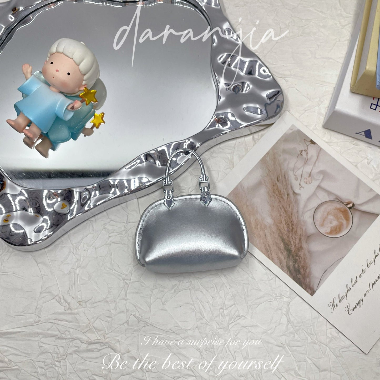 New Mini Small Bag Exquisite Handbag Pendant High-Grade Chain Little Shell Bag Keychain Exquisite Small Bag Ornaments