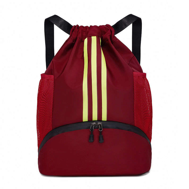 Lightweight Outdoor Sports Backpack with Drawstring Design, Breathable and Water-Resistant for Hiking, Cycling, Basketball and Football
