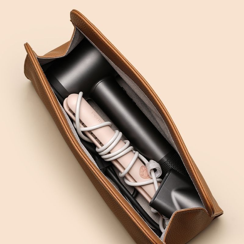 Suitable for Mini Fan Storage Bag Convenient Travel Buggy Bag Straight Plate Clamp Electric Hair Curlers Sheath