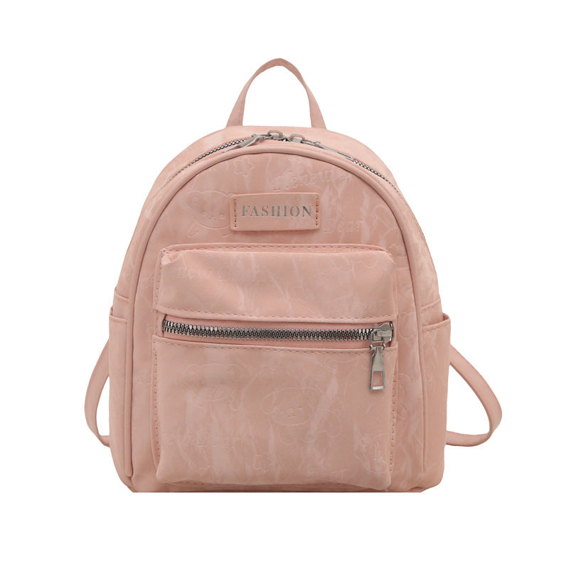 Stylish Lightweight Backpack for Women, Casual Campus Fashion with Arc Shoulder Straps and Trendy Design