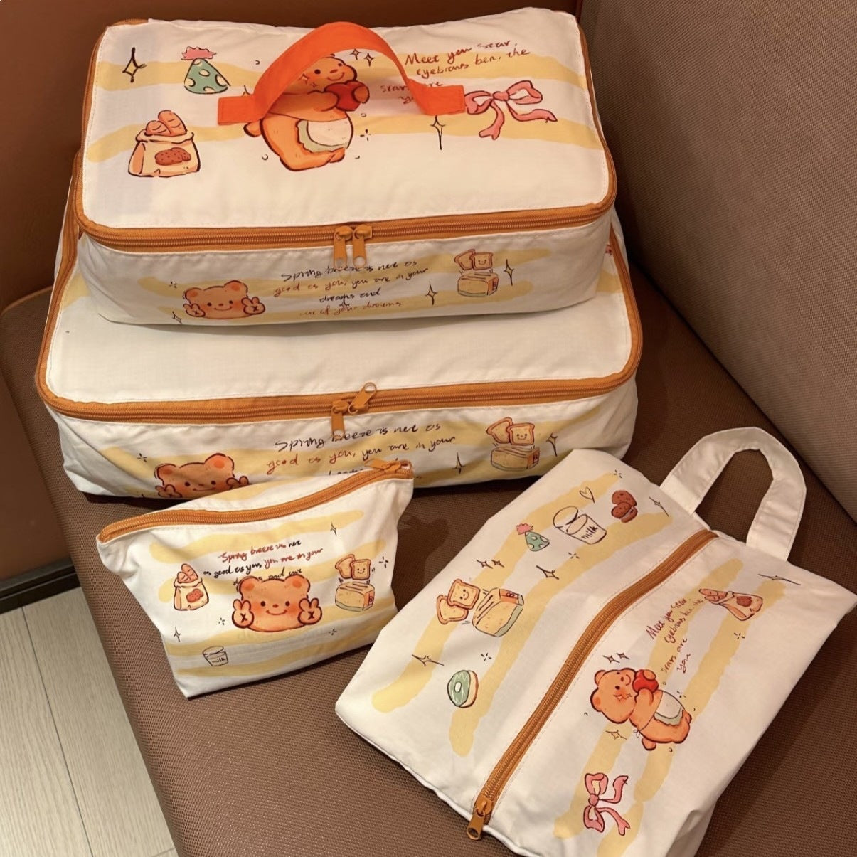 Foldable Storage Bag Luggage Cat Storage Bag Waterproof Portable Clothes Underwear Underwear Shoes Packing Bag