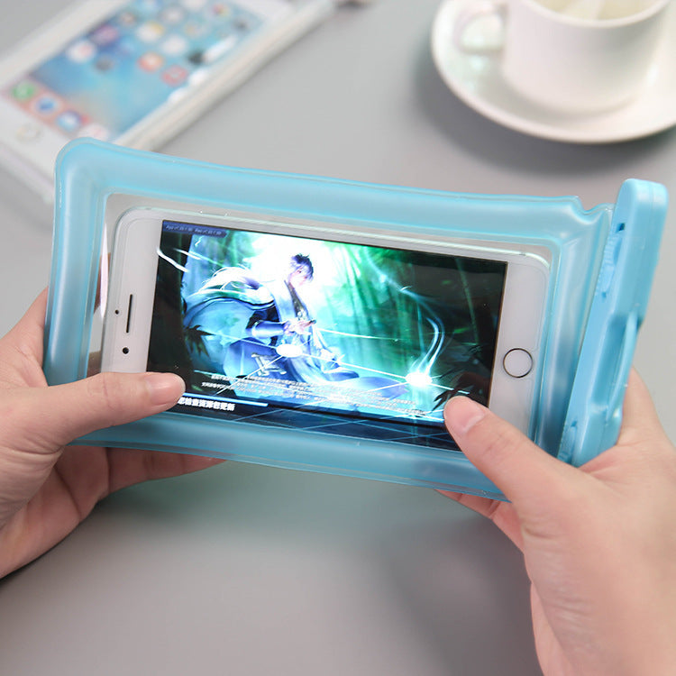 Thick Waterproof Phone Pouch with Air Cushion for Swimming, Diving, Outdoor Activities and Underwater Photography