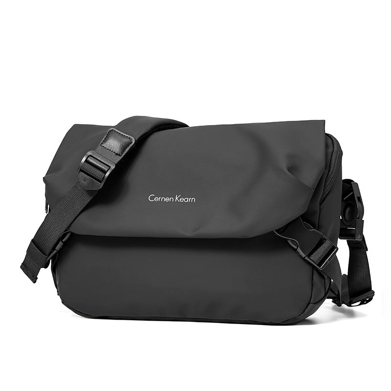 Single Shoulder Bag Men's Casual Large Capacity Multi-Functional Riding Crossbody Backpack Trendy Portable Small Square Bag