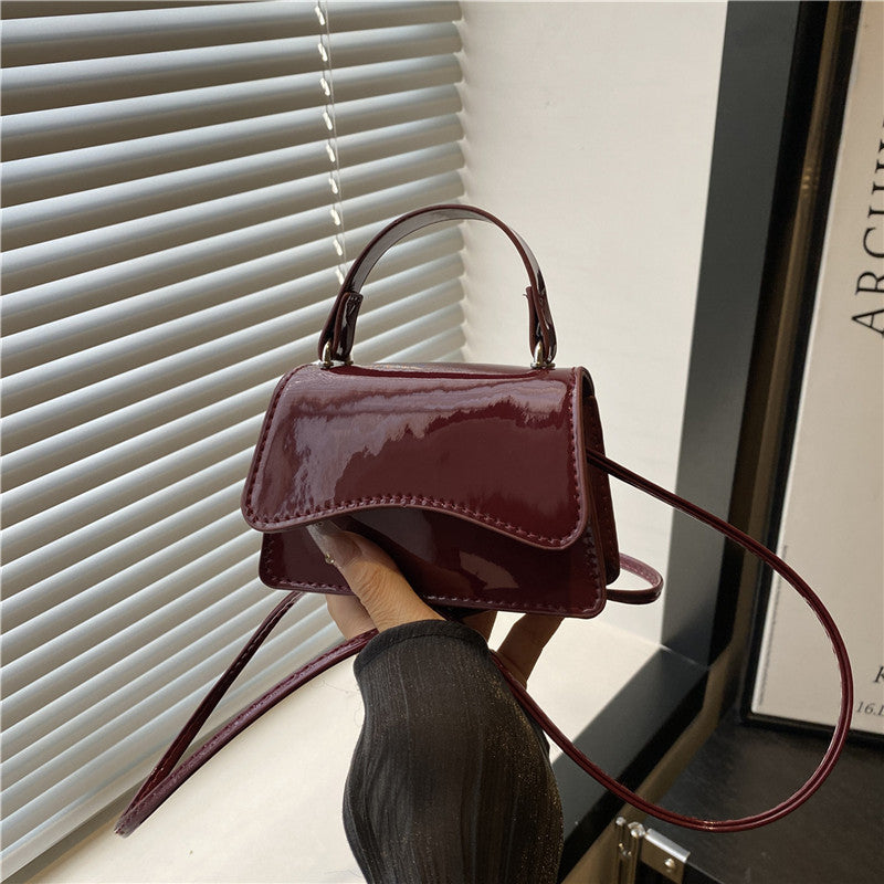 Women's Solid Color Small Square Bag - Elegant Crossbody & Shoulder Purse for Spring