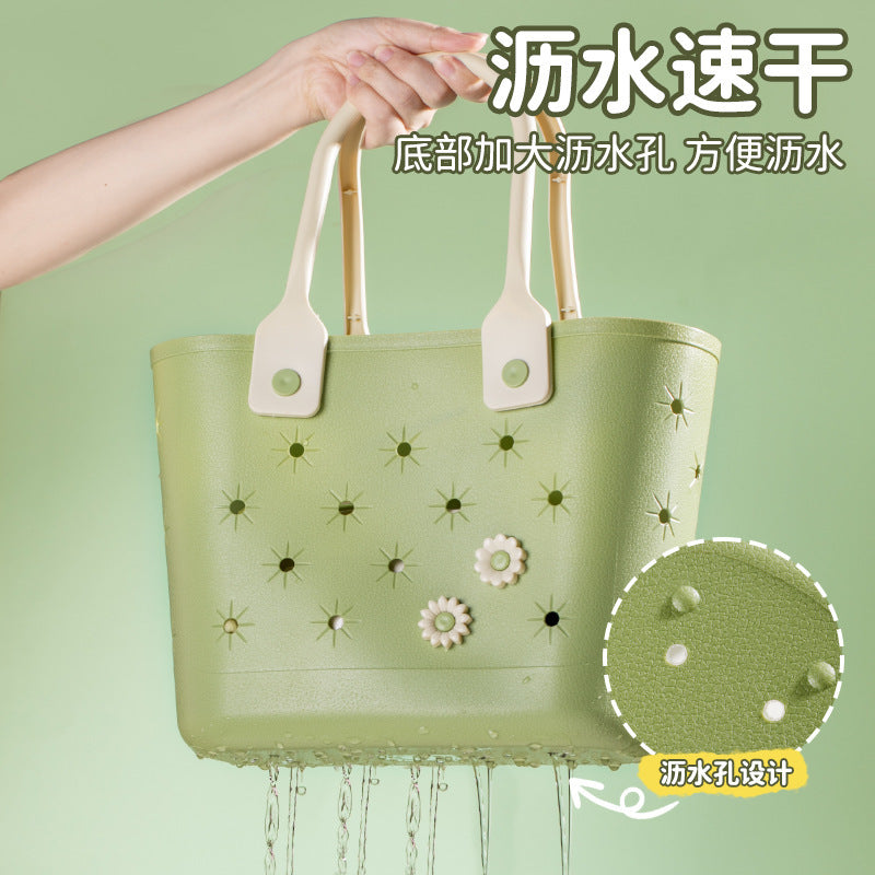 Outdoor Portable Picnic Basket Bathroom Storage Basket Toiletries Student Dormitory Bath Basket Bathroom Wash Storage Basket