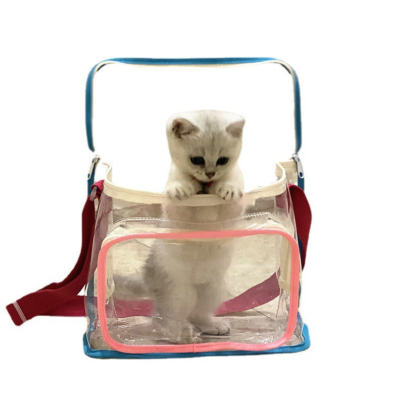 Transparent Waterproof Beach Bag with Cute Toys for Swimming and Travel - Perfect for Kids and Adults