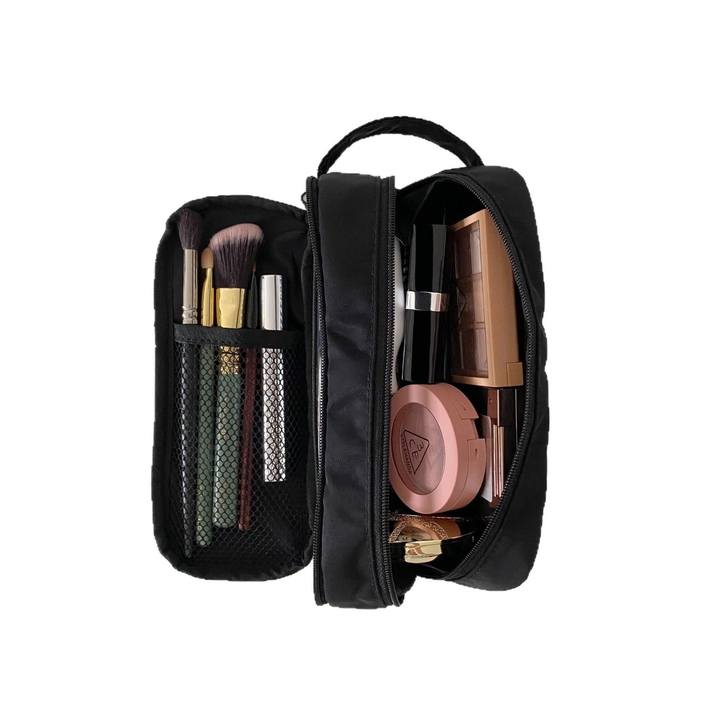 Large Capacity Cosmetic Bag with Multiple Compartments, Breathable and Waterproof, Perfect for Daily Makeup Storage