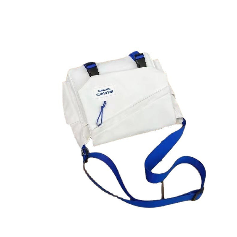 Messenger Bag Male Student Simple Casual Fashion Korean Canvas Single-Shoulder Laptop Backpack Couple Backpack