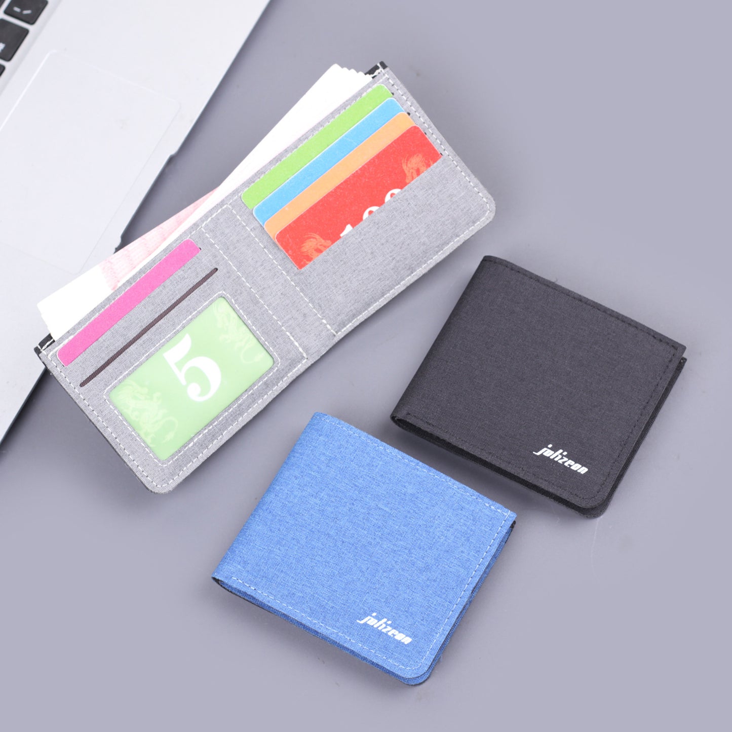 Ultra-Thin Canvas Wallet for Men with Breathable Design and Elegant Stitching Details