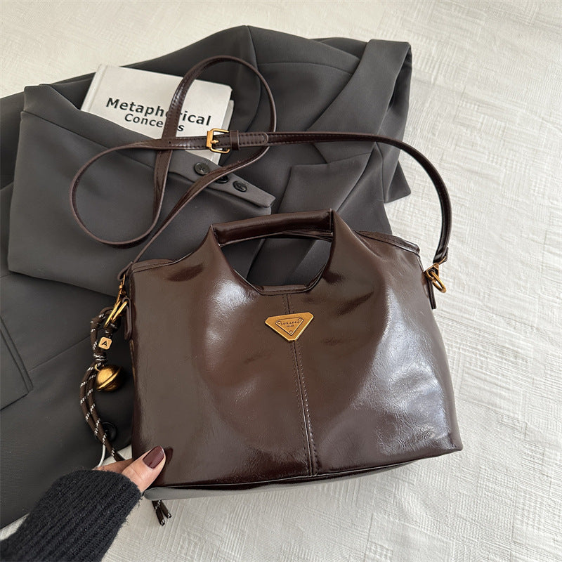 Vintage Tote Women's Summer New Commuter Large Capacity Shoulder Messenger Bag Mother and Child Bag