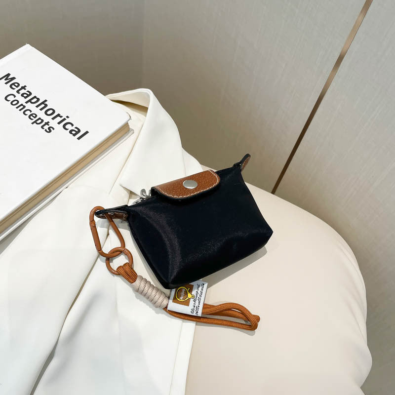 Summer New Beautiful Exquisite Small Handbag for Women Western Style All-Matching Casual Contrast Color Lanyard Bag
