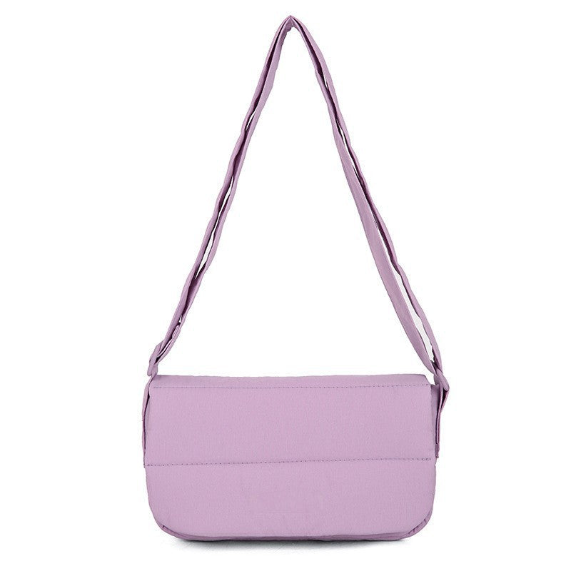 Fashion Quilted Messenger Bag Women's Simple and Practical Daily Shoulder Small Square Bag