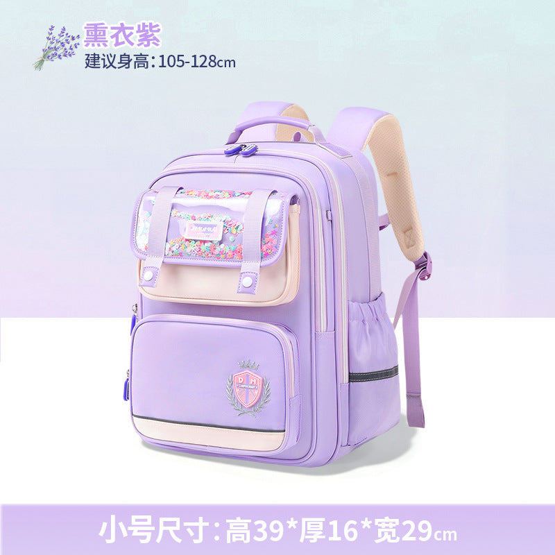 2026 New Kids Backpack for Grades 1-6, Lightweight & Ergonomic Design with Large Capacity, Breathable and Waterproof Oxford Fabric, British Style School Bag with Pencil Case and Study Bag Set
